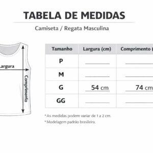 TABELA DE MEDIDA REGATA