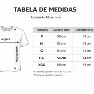 TABELA DE MEDIDAS